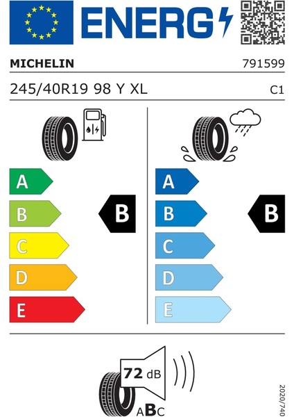 Michelin 245/40R19 98Y Xl Rft Pilot Sport 4 Bmw(*) Oto Yaz Lastiği (Üretim YILI:2024)