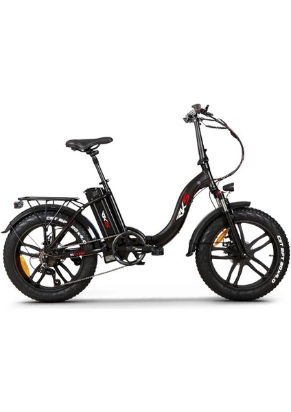 RKSRsı x Pro Elektrikli Katlanır Bisiklet Siyah