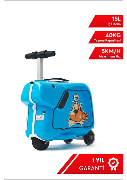 AirwheelSq3 Çocuklar Için Elektrikli Binilebilir Scooter Valiz