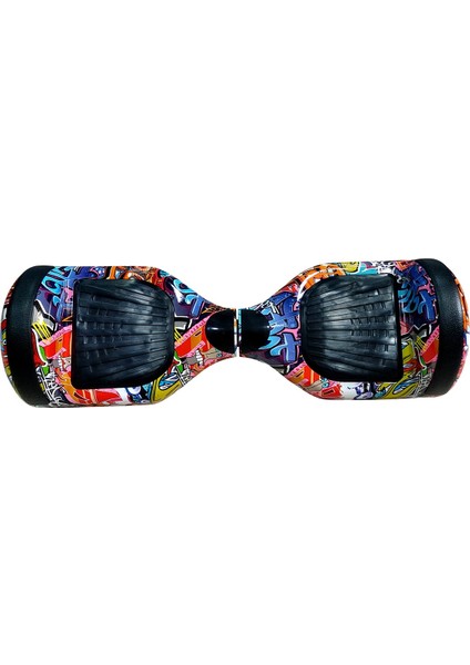 CitymateElektrikli Kaykay Hoverboard Bluetooth Hoparlörlü 6.5 Inch Akıllı Dengeli - Gökkuşağı Grafiti Desenli