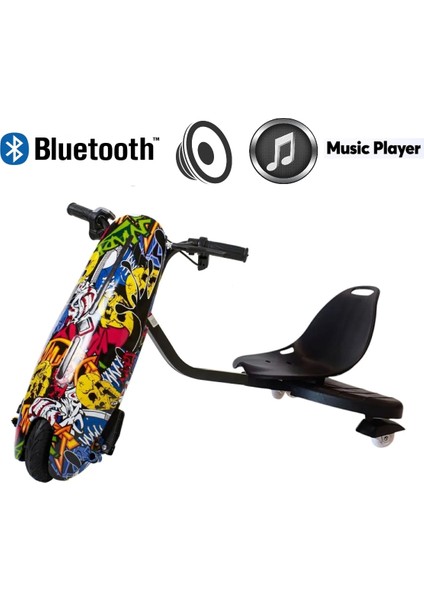 CitymateDrift Car Elektrikli Kaykay Hoverboard Kask Dizlik Hediyeli Bluetoothlu