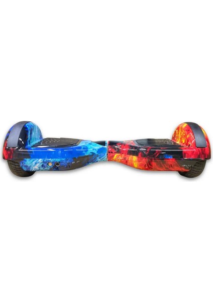 CitymateElektrikli Kaykay Hoverboard Bluetooth Hoparlörlü 6.5 Inch Akıllı Dengeli - Alevli Desen