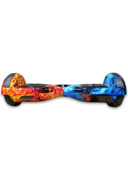 CitymateElektrikli Kaykay Hoverboard Bluetooth Hoparlörlü 6.5 Inch Akıllı Dengeli - Alevli Desen