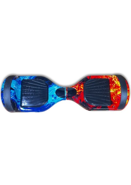 CitymateElektrikli Kaykay Hoverboard Bluetooth Hoparlörlü 6.5 Inch Akıllı Dengeli - Alevli Desen