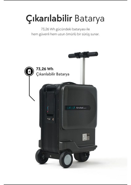 AirwheelSE3MINIT Elektrikli Binilebilir Scooter Valiz